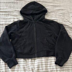 Lululemon Women’s Scuba Black Cropped Hoodie sz XS/S